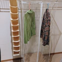 Closet Garment Wardrobe And Shoe Organizer