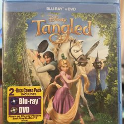 Disney Tangled 2 Disc Combo Pack (Blu-ray AND DVD 2010)