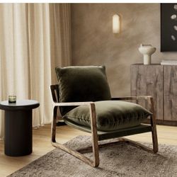 NEW SET OF 2 Four Hands Ace Velvet Accent Arm Chair 