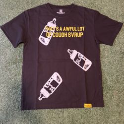 Awful Lot Of Cough Syrup Black Tee Shirt