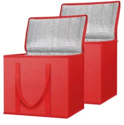 2 Insulated Reusable Grocery Bags