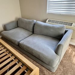 West Elm Sofa – Feather Gray – Light Damage – $625 OBO