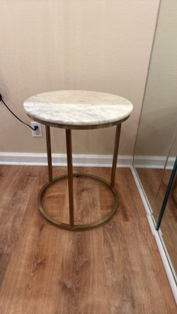 Small marble side table