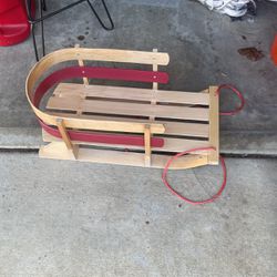 Wooden Sled 