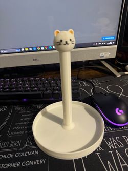Cat Face Headphone or Earbud Stand