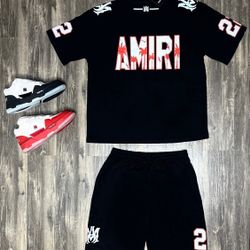 Amiri Sneakers With Shirt And Shorts Brand New With Box And Dust Cover
