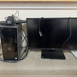 Dell inspiration 3670 Computer With 27” LG Monitor