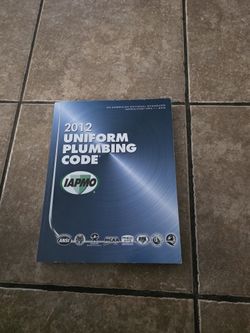 IAPMO UNIFORM PLUMBING CODE 2012 EDITION