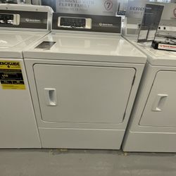 Speed Queen  DR7 27 Inch Gas Dryer with 7 Cu. Ft. Capacity, 10 Preset Dry Cycles, Pet Plus, Steam Refresh, Steam Boost, Anti- Static, Steam- 