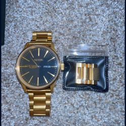 Gold Nixon Watch