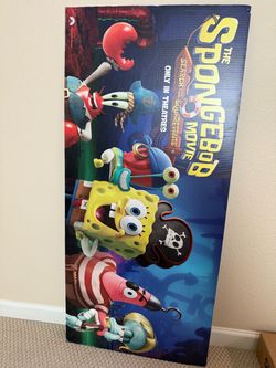 SpongeBob Cardboard Movie Display Poster