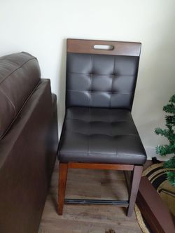 Swivel leather chair