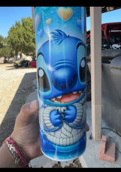 Stitch theme stainless steel Tumbler