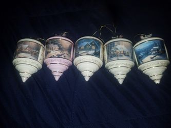 Thomas Kincaid Ornaments Heirloom Glass