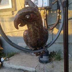 Sergio Bustanante Art Large Copper ,Brass Parrot 
