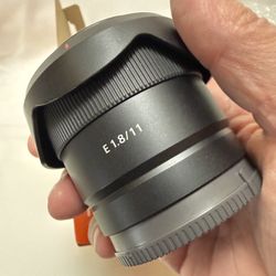 Sony E 11mm F1.8 APS-C Ultra Wide Angle Prime Lens 