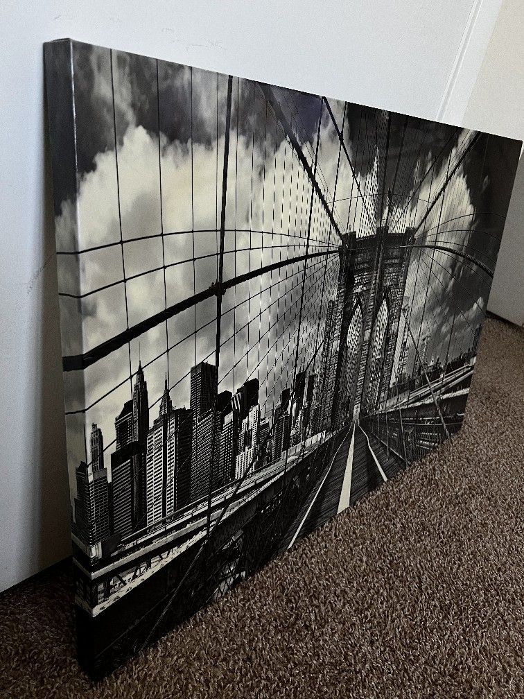 Brooklyn Bridge, Canvas Print NYC, Wall Art
