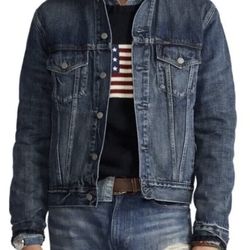 🔥🔥Polo Ralph Lauren Icon Denim Trucker Jacket 