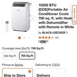 Ac Portable Black + DECKER 