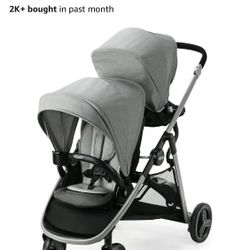 Open box. Graco Ready2Grow LX 2.0 Double Stroller Features Bench Seat and Standing Platform Options