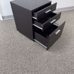 THREE DRAWER WOOD FILE CABINET