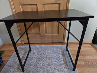 Small black desk