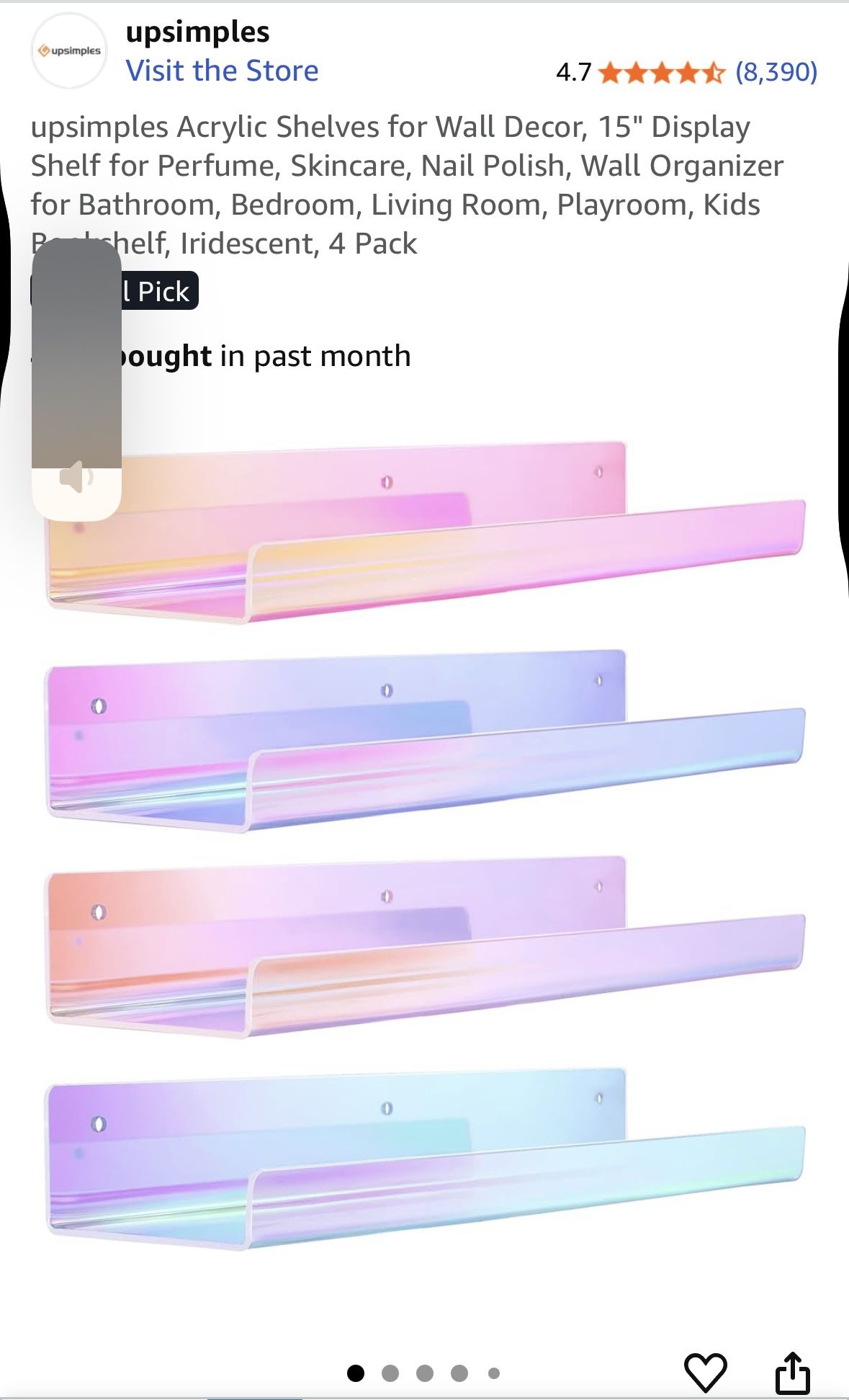 Iridescent Shelves