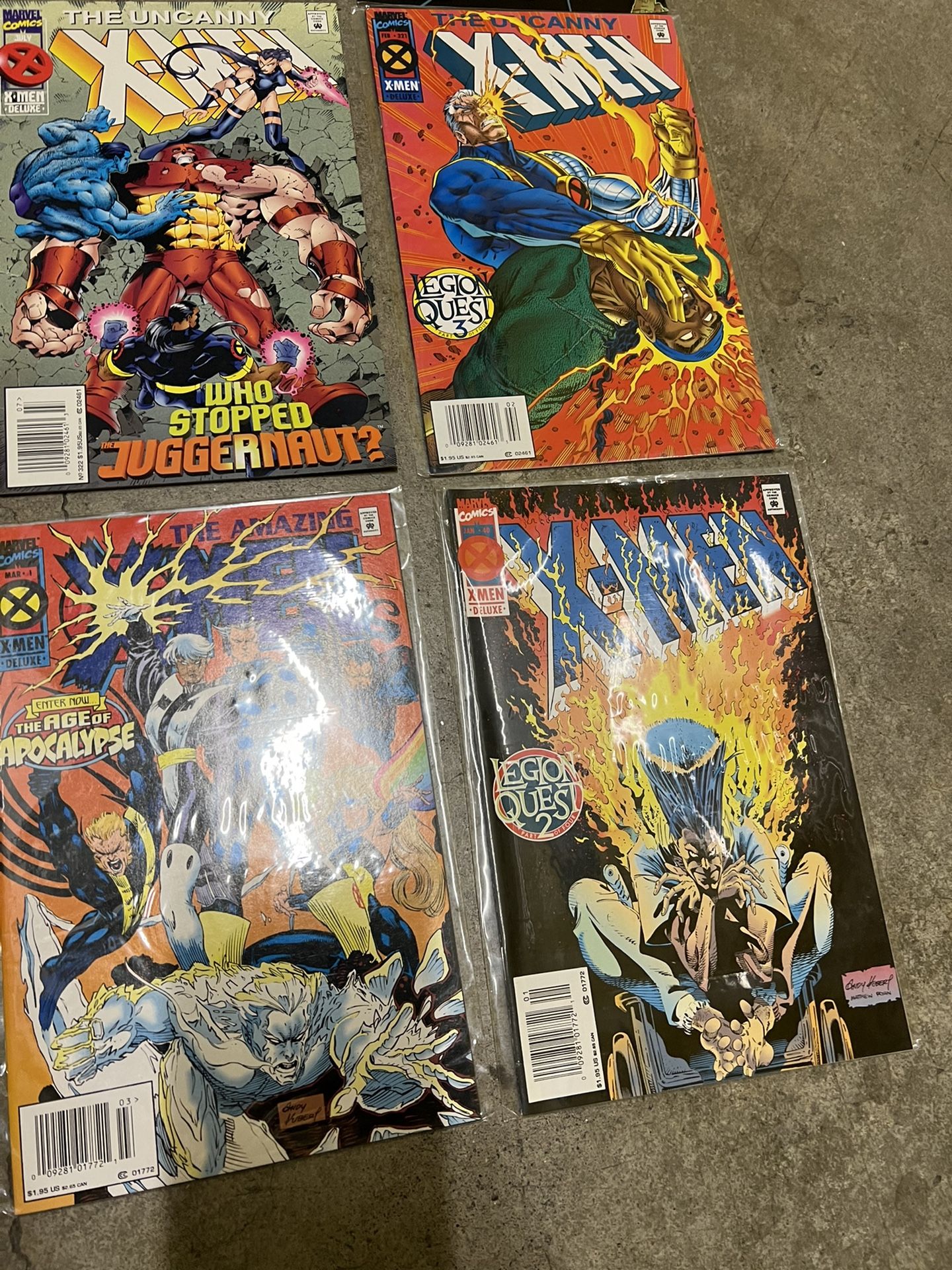 X-Men NEWSSTAND Comic Book Lot
