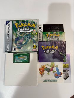 Gameboy Pokemon Emerald Game CIB