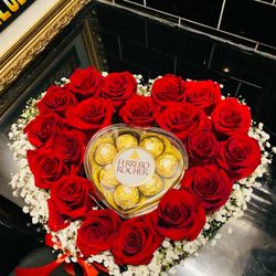 Bouquet with chocolates