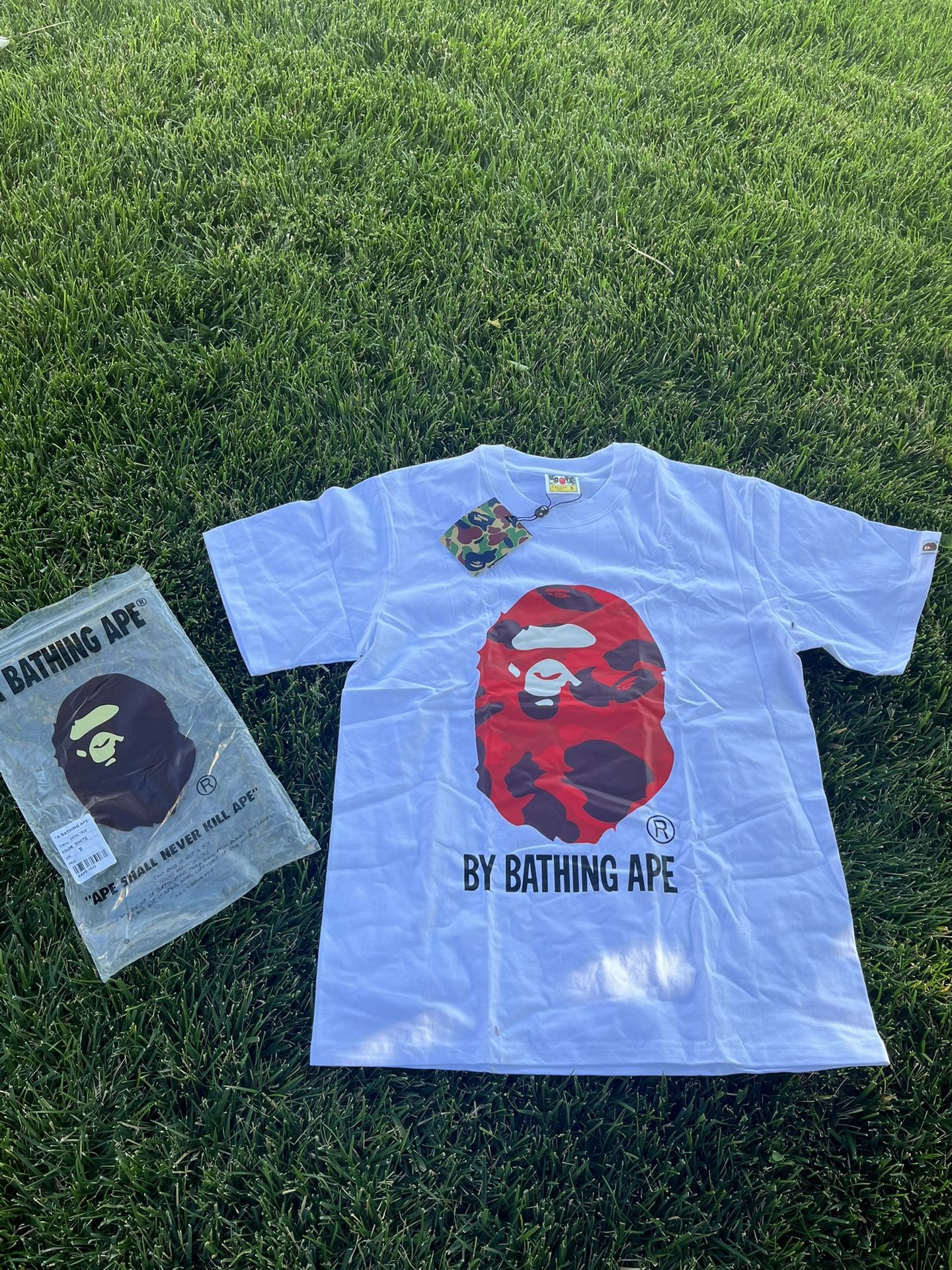 White And Red Bape Shirt
