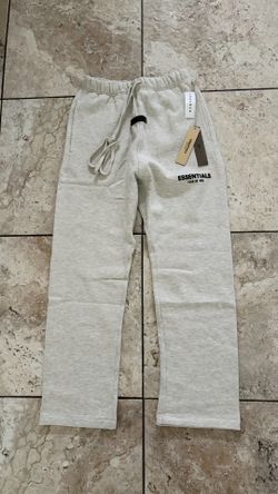 Essentials fear of god light oat grey sweatpants size small 100% authentic with tags
