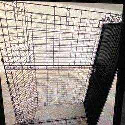 Large Metal Cage 34x34x48” Long With A Plastic Cleaning Tray Asking $85. Obo 