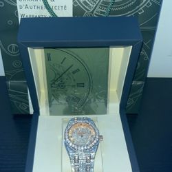 Stainless Steel VVS1 Bussdown Watch