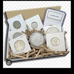 Random Lot Of Coins And Bills