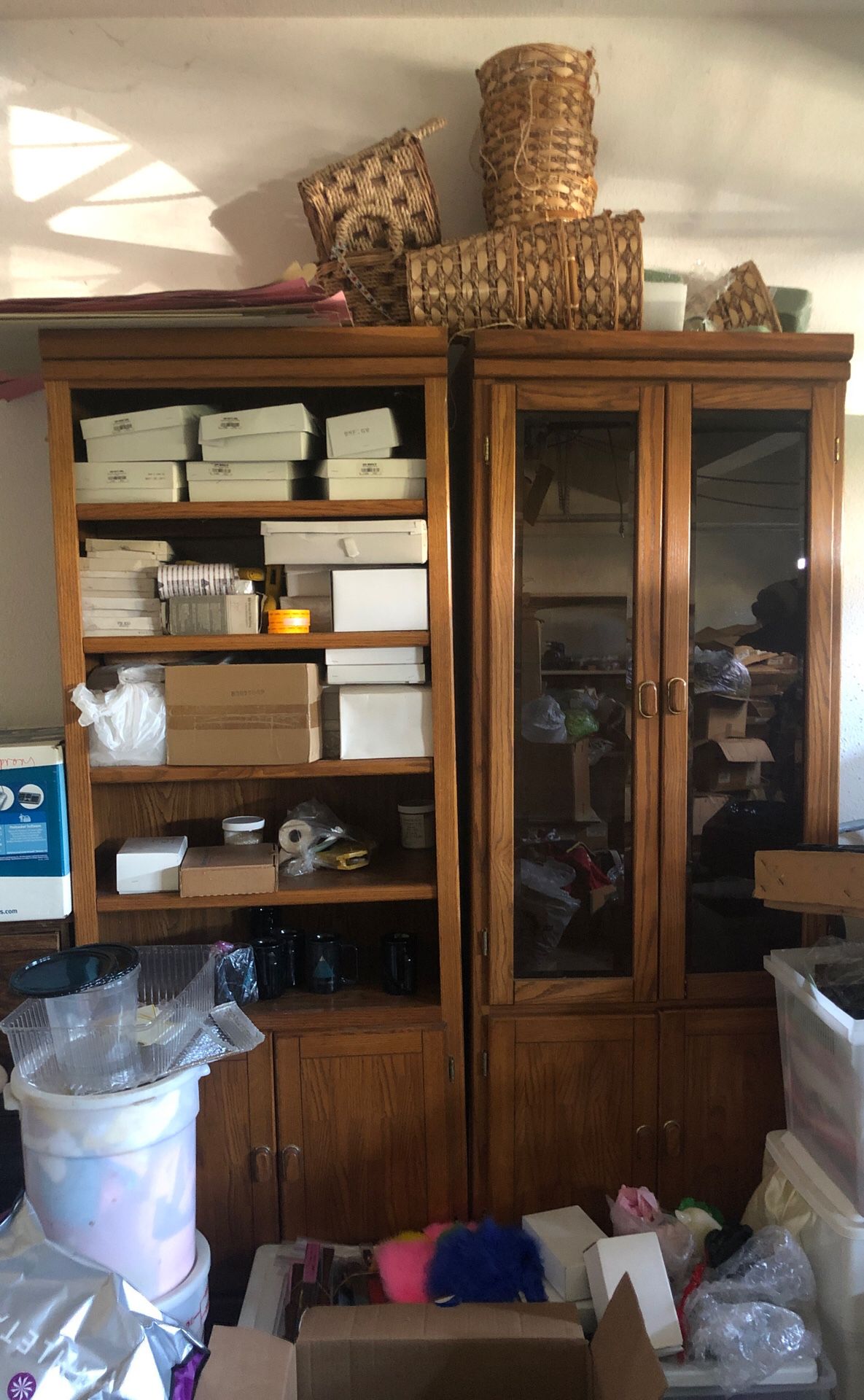 Bookshelve & cabinet as a pair