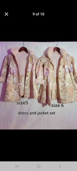 Girls clothes dress and toys