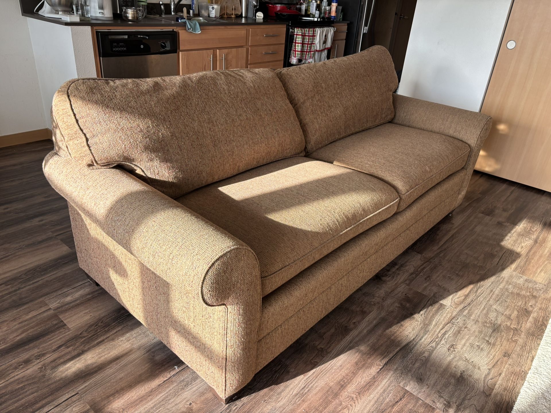 Brown Ethan Allen Couch