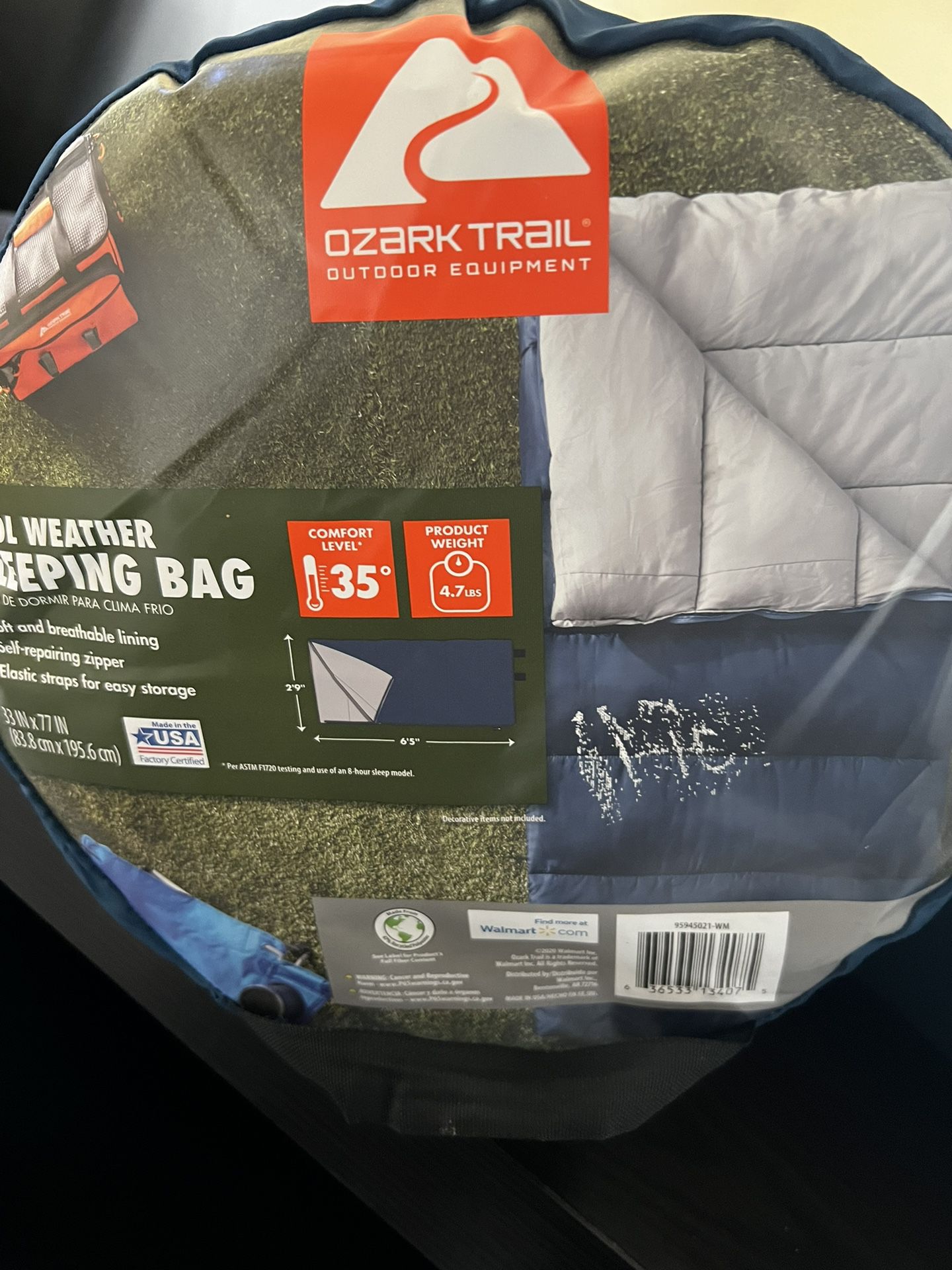 2 Ozark Trail Sleeping Bags 