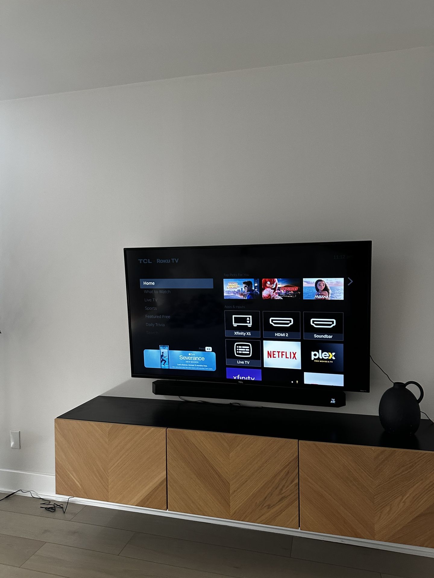 TCL 55 inch 4K Smart LED Roku TV