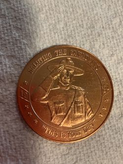 MARDI GRAS TOKEN - PETE FOUNTAIN, CANADIAN MOUNTIE - $3