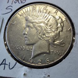 1926 S AU PEACE DOLLAR BETTER DATE 