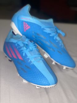 Blue Adidas Soccer Cleats