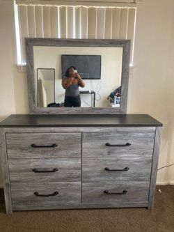 Dresser and mirror