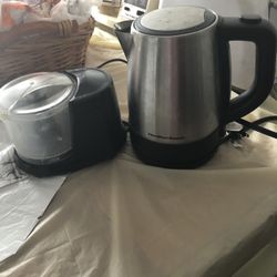 Stainless Steel Kettle And Mini Chopped