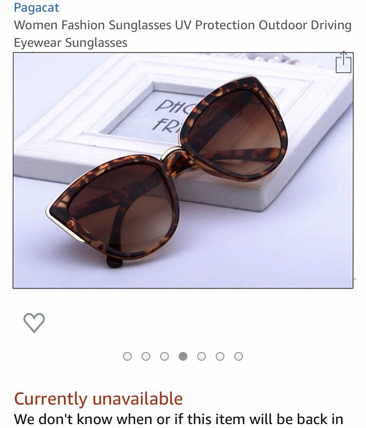 Women Fashion Sunglasses $20 ea or $30 both