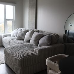 Plush Cream Sectional Sofa
