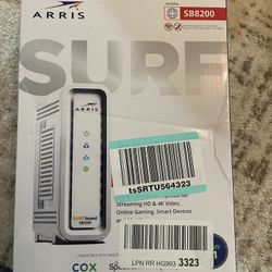 ARRIS SURFboard SB8200 DOCSIS 3.1 Cable Modem , Approved for Comcast Xfinity, Cox, Charter Spectrum, & more