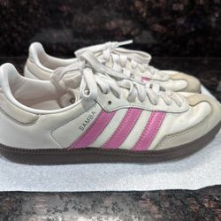 adidas Samba OG Women’s White/Lucid Pink Gum Sole