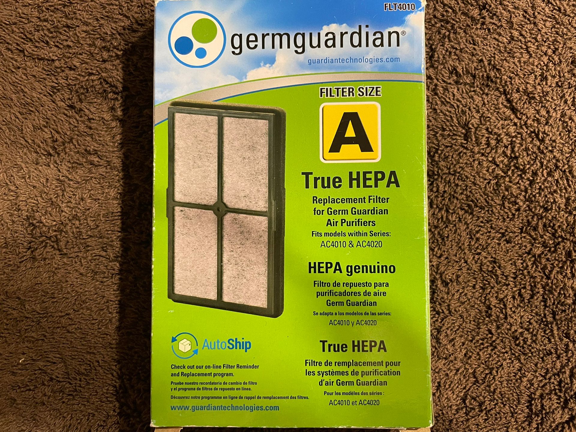 True HEPA GENUINE Replacement Filter A for AC4010/4020 Air Purifiers - New